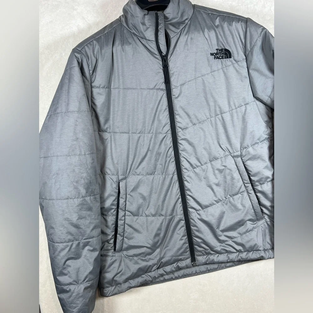 The North Face Men's Gray Jacket Medium Junction Insulated Waterproof Nanopuff